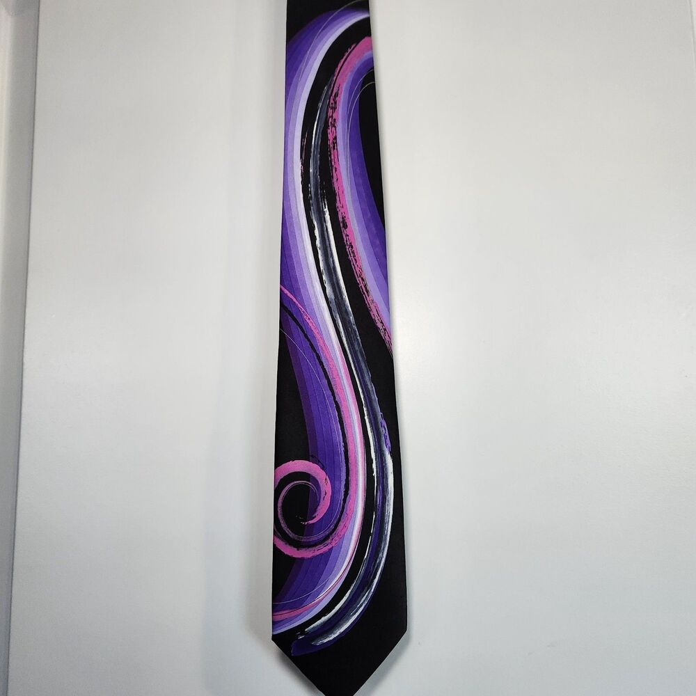 Jerry Garcia Tie Butterfly Study Collectors Edition 100% Silk Purple Black